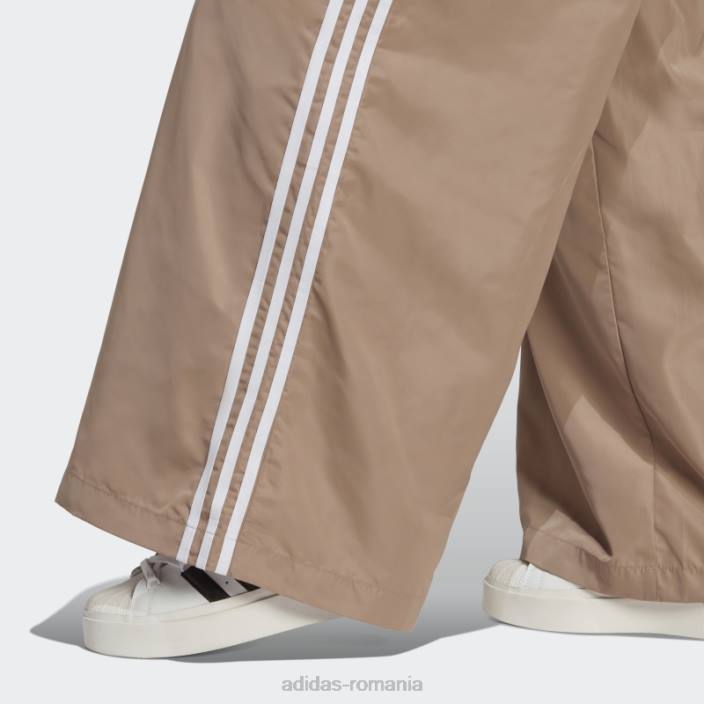Adidas pantaloni supradimensionați de trening maro cretos femei maro cretos 2JBN16502