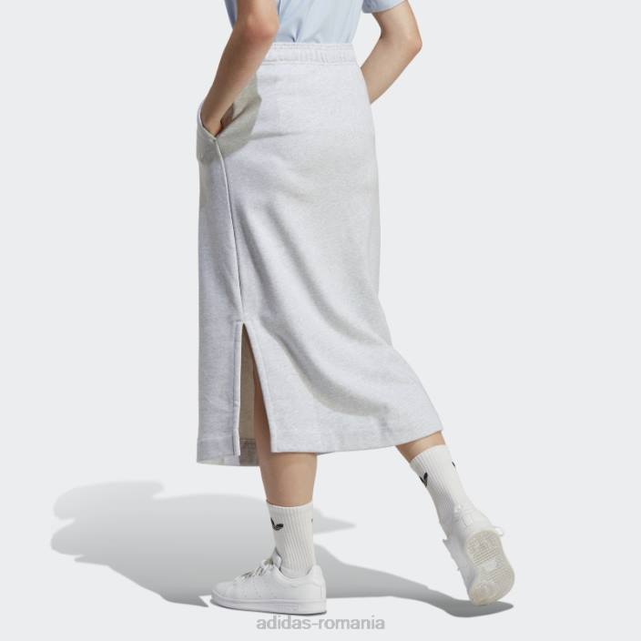 Adidas premium essentials fusta gri deschis heather femei erica gri deschis 2JBN16939