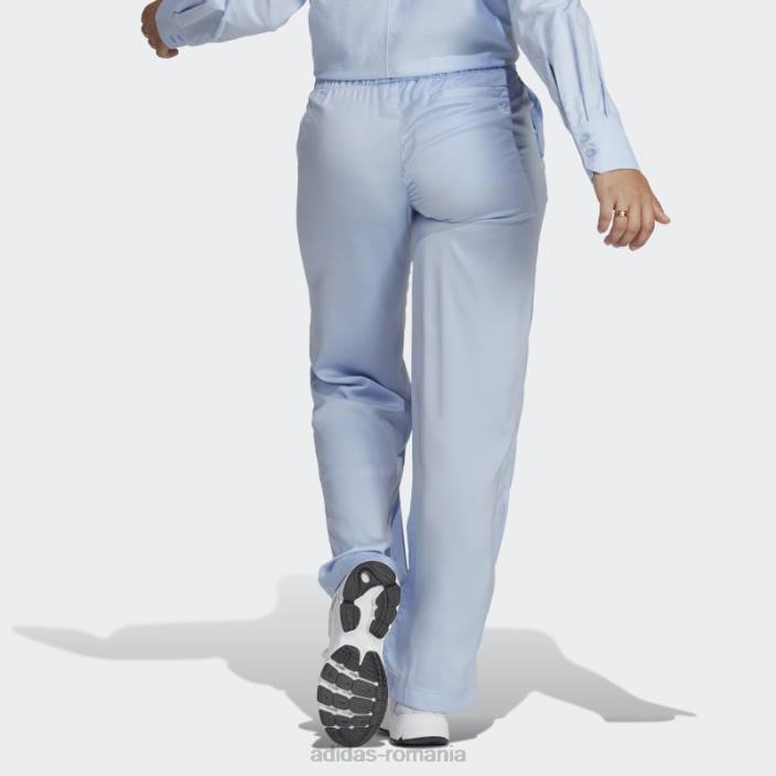 Adidas premium essentials pantaloni din satin albastru alba adidas femei zori albastre 2JBN17004
