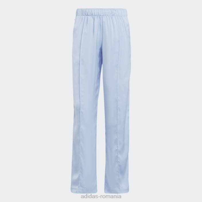 Adidas premium essentials pantaloni din satin albastru alba adidas femei zori albastre 2JBN17004