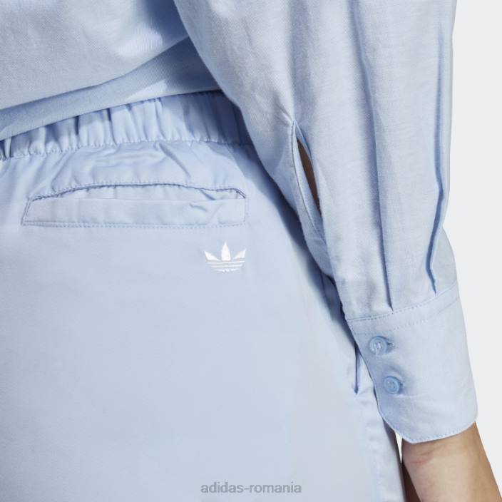 Adidas premium essentials pantaloni din satin albastru alba adidas femei zori albastre 2JBN17004