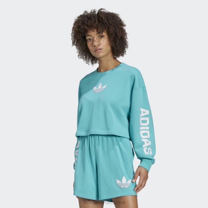 Adidas pulover mint rush streetball femei papură cu mentă 2JBN3233