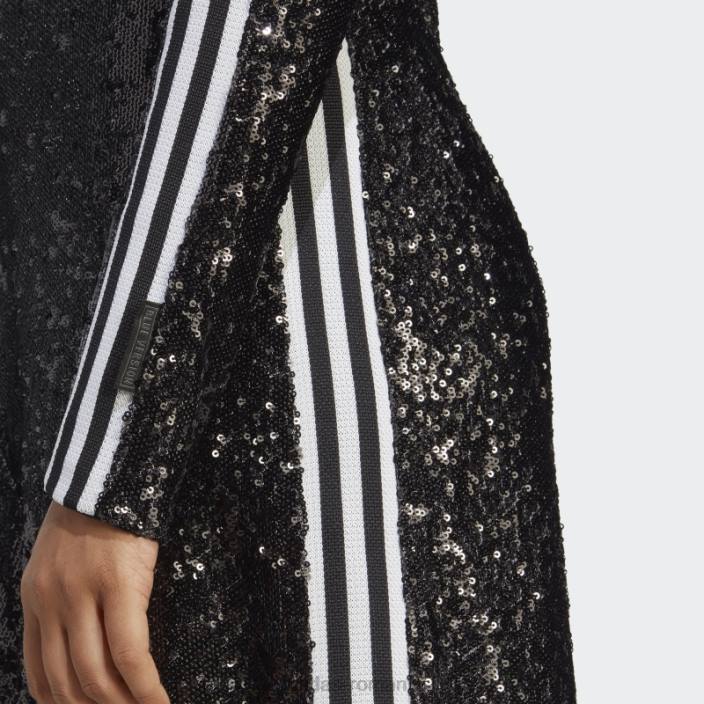 Adidas rochie cu paiete negru albastru femei negru 2JBN17458