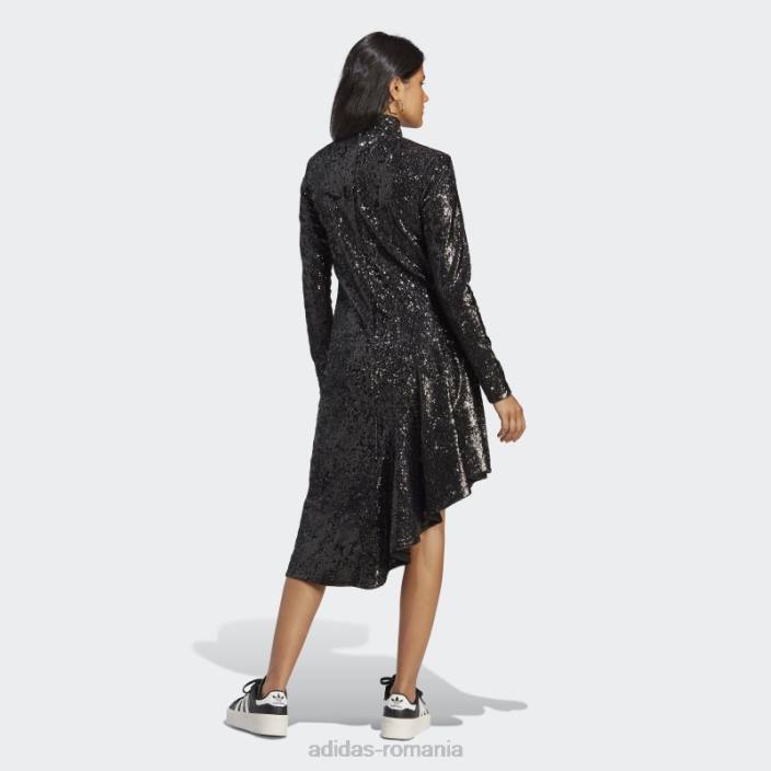 Adidas rochie cu paiete varianta albastra neagra femei negru 2JBN2635
