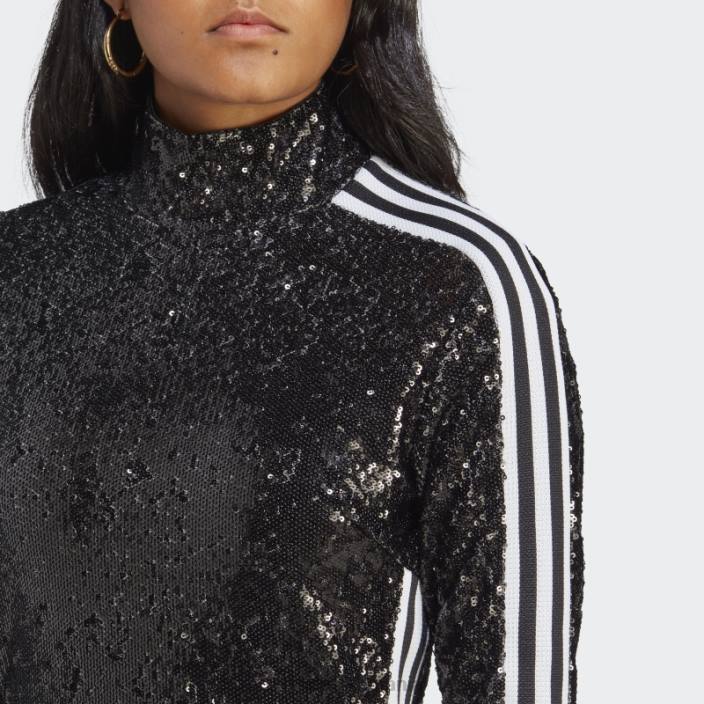 Adidas rochie cu paiete varianta albastra neagra femei negru 2JBN2635