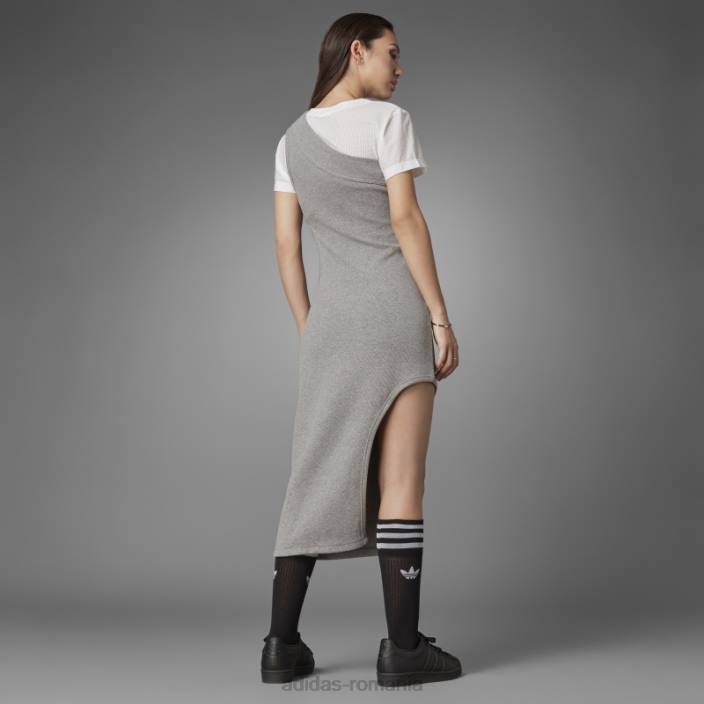 Adidas rochie cu un singur umăr versiunea albastru heather femei miezul erica 2JBN9472