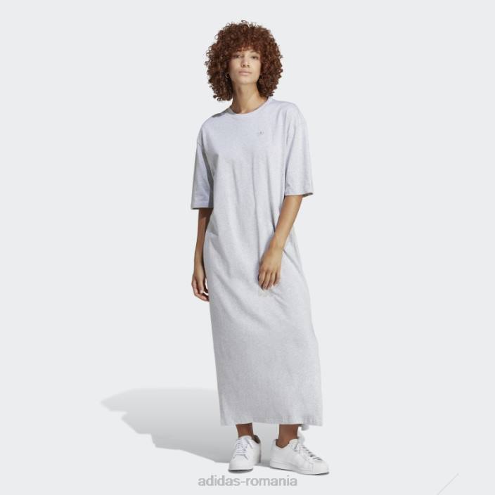 Adidas rochie gri deschis heather premium essentials rochie adidas femei erica gri deschis 2JBN16689