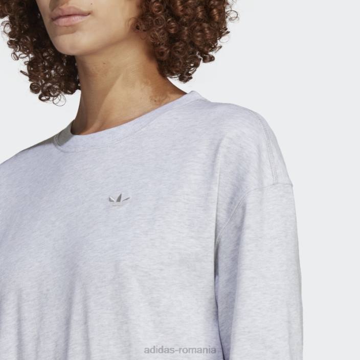 Adidas rochie gri deschis heather premium essentials rochie adidas femei erica gri deschis 2JBN16689