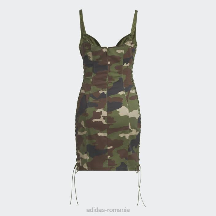Adidas rochie mini twill aop camo femei aop camo 2JBN3740