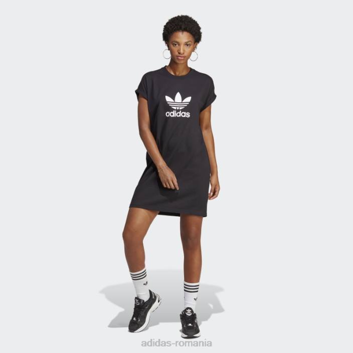 Adidas rochie neagra trifoil adicolor classics femei negru 2JBN9725
