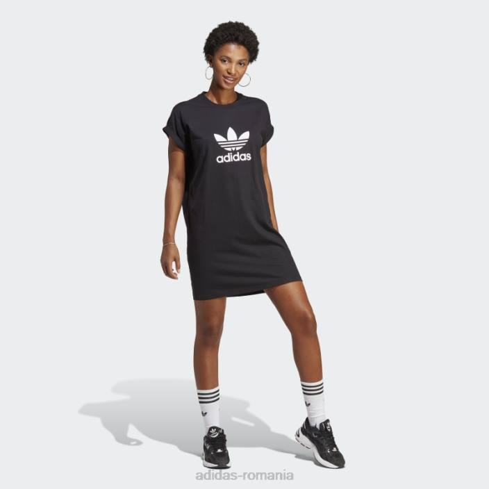 Adidas rochie neagra trifoil adicolor classics femei negru 2JBN9725