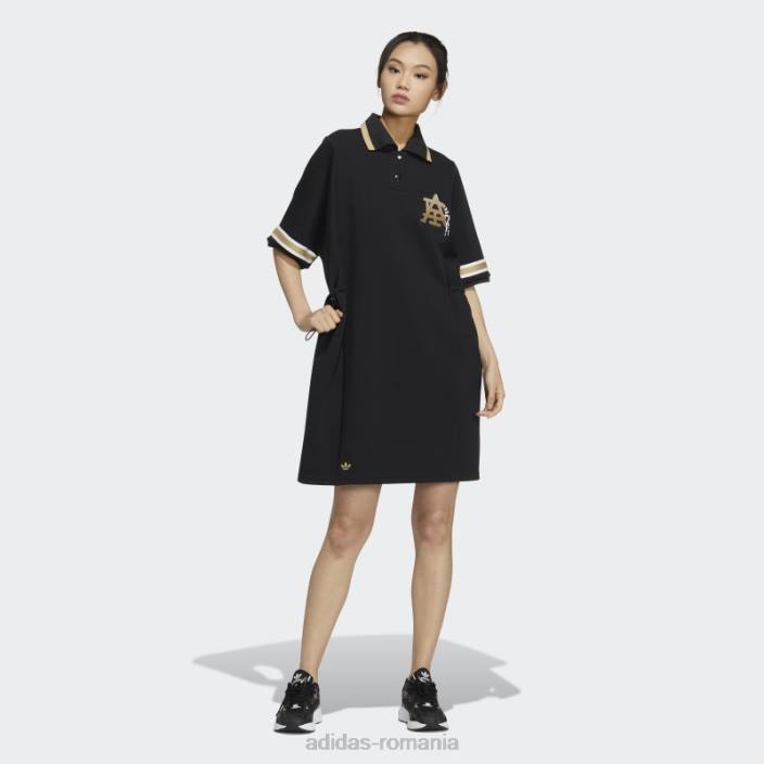 Adidas rochie polo neagră modernă pentru colegiu femei negru 2JBN3178