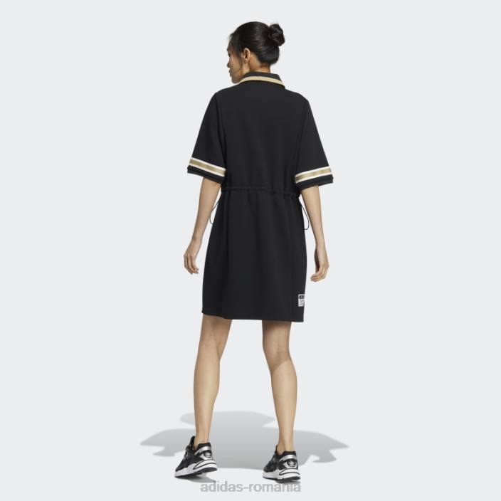 Adidas rochie polo neagră modernă pentru colegiu femei negru 2JBN3178