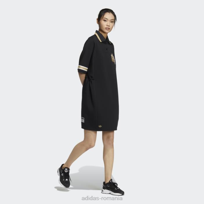 Adidas rochie polo neagră modernă pentru colegiu femei negru 2JBN3178