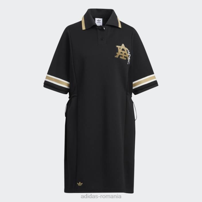 Adidas rochie polo neagră modernă pentru colegiu femei negru 2JBN3178