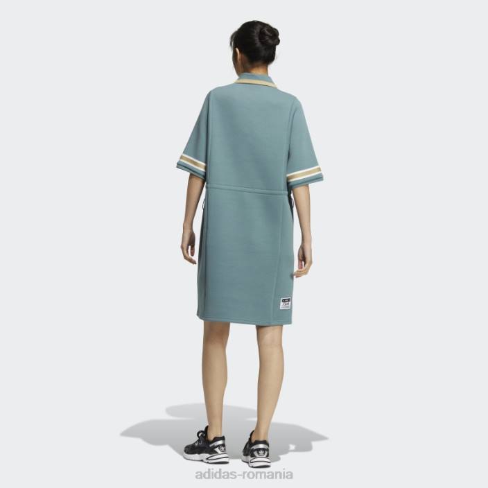 Adidas rochie polo universitară modernă smarald neclar femei smarald neclar 2JBN3025