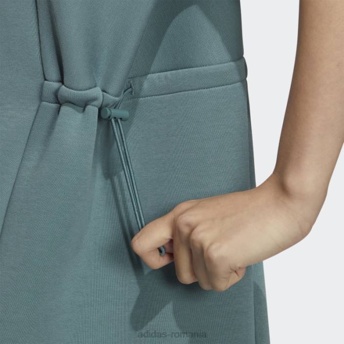 Adidas rochie polo universitară modernă smarald neclar femei smarald neclar 2JBN3025