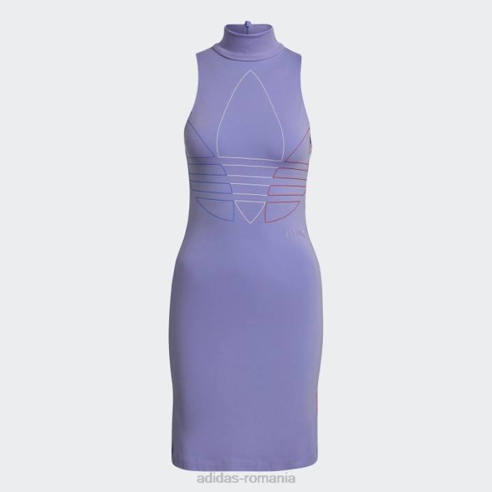 Adidas rochie tank adicolor triocolor violet deschis femei violet deschis 2JBN17533