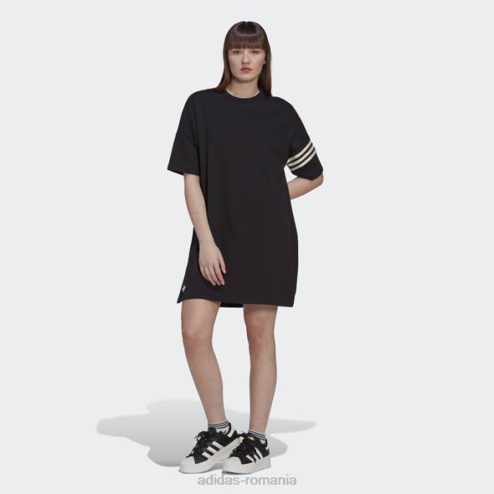 Adidas rochie tricou adicolor neuclassics negru femei negru 2JBN10340