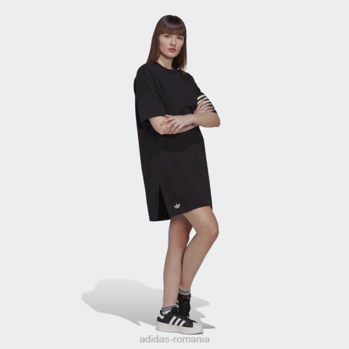 Adidas rochie tricou adicolor neuclassics negru femei negru 2JBN10340