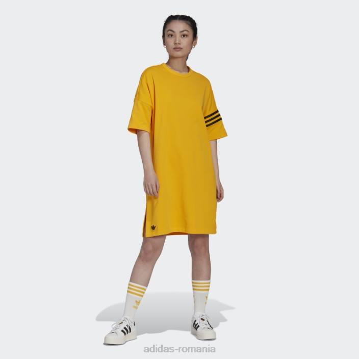 Adidas rochie tricou auriu adicolor neuclassics femei aur 2JBN17549