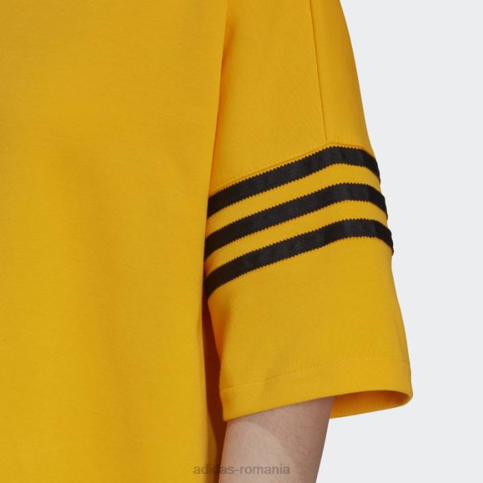 Adidas rochie tricou auriu adicolor neuclassics femei aur 2JBN17549