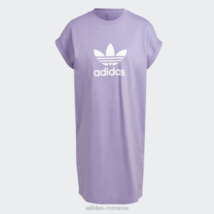 Adidas rochie trifoil lila adicolor classics femei liliac 2JBN9905