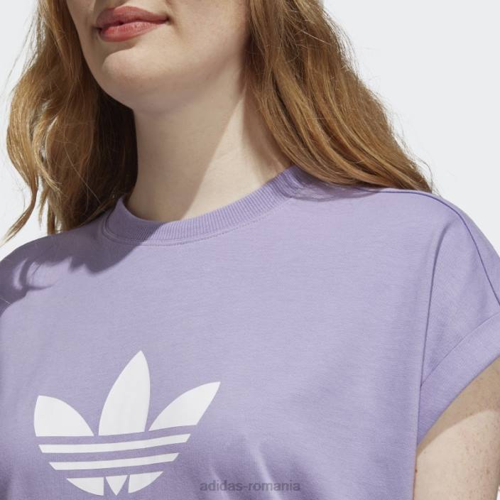 Adidas rochie trifoil lila adicolor classics femei liliac 2JBN9905