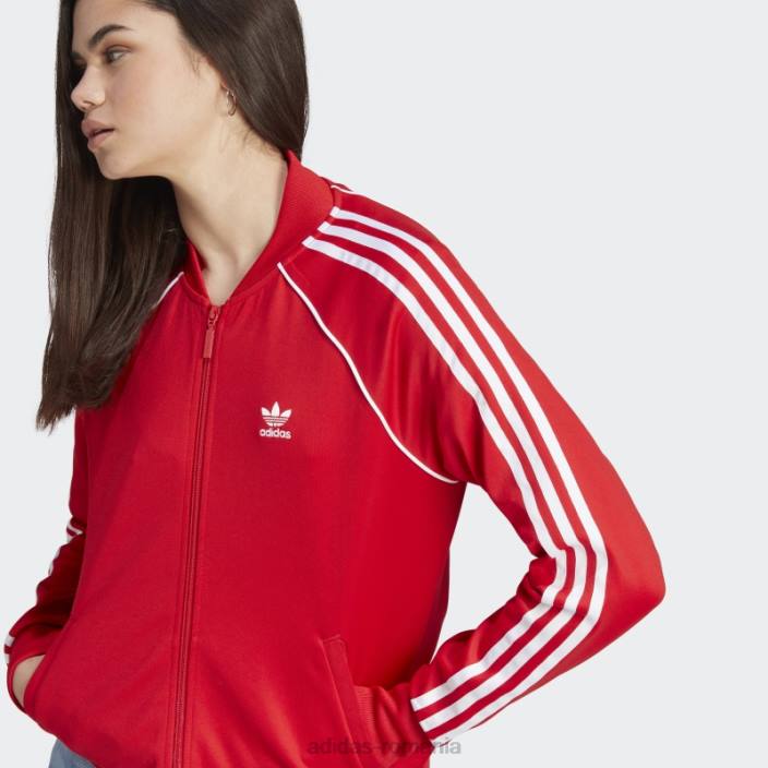 Adidas scarlet adicolor classics sst track top adidas femei stacojiu 2JBN16575