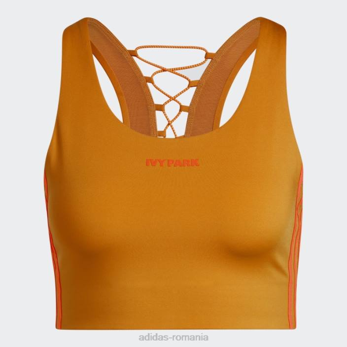Adidas sutien cu șireturi la spate focus portocaliu femei focus portocaliu 2JBN2491