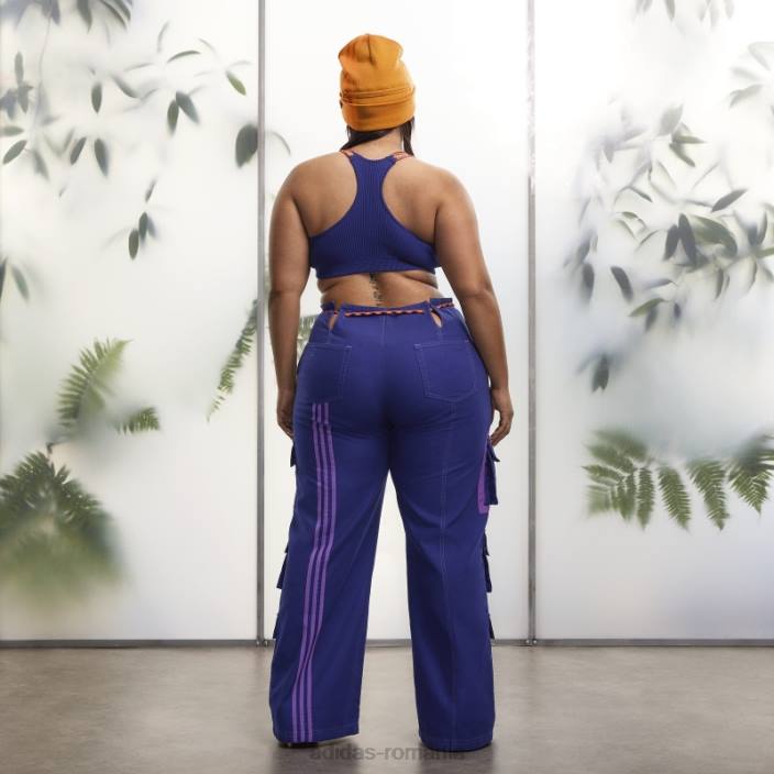 Adidas sutien din tricot indigo (mărime plus) femei indigo 2JBN3688