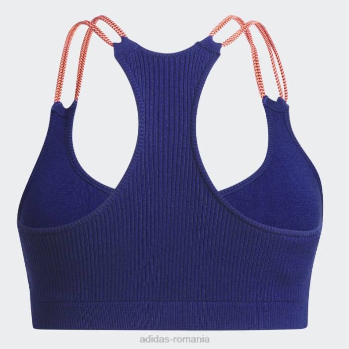 Adidas sutien din tricot indigo (mărime plus) femei indigo 2JBN3688