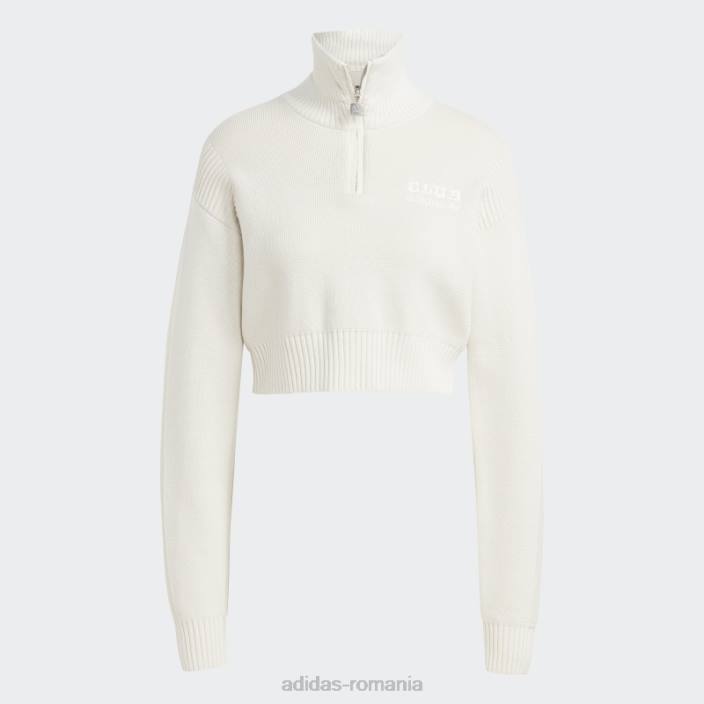 Adidas top adidas tricot versiune alb albastru femei alb/aluminiu 2JBN17451
