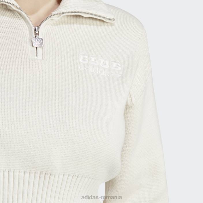 Adidas top adidas tricot versiune alb albastru femei alb/aluminiu 2JBN17451