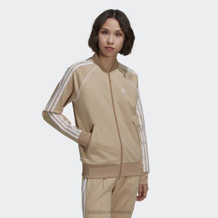 Adidas top bej primeblue sst track top femei bej 2JBN16474