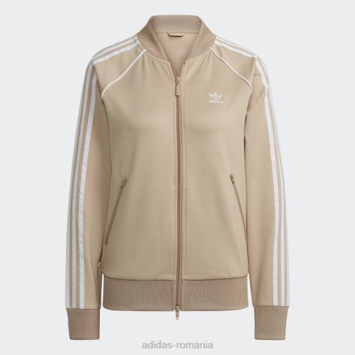 Adidas top bej primeblue sst track top femei bej 2JBN16474