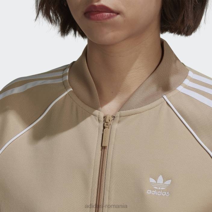 Adidas top bej primeblue sst track top femei bej 2JBN16474