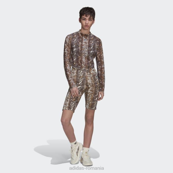 Adidas top din plasă de șarpe alb femei alb 2JBN2878