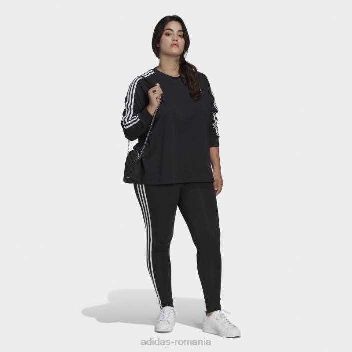Adidas top negru adicolor classics cu mânecă lungă (plus mărime) femei negru 2JBN16510