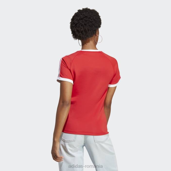 Adidas tricou adicolor clasics slim cu 3 dungi stacojiu adidas femei stacojiu 2JBN16848