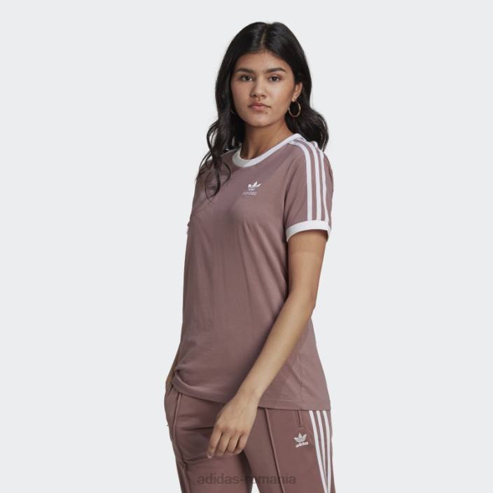 Adidas tricou adicolor classics cu 3 dungi violet femei Violet 2JBN10255