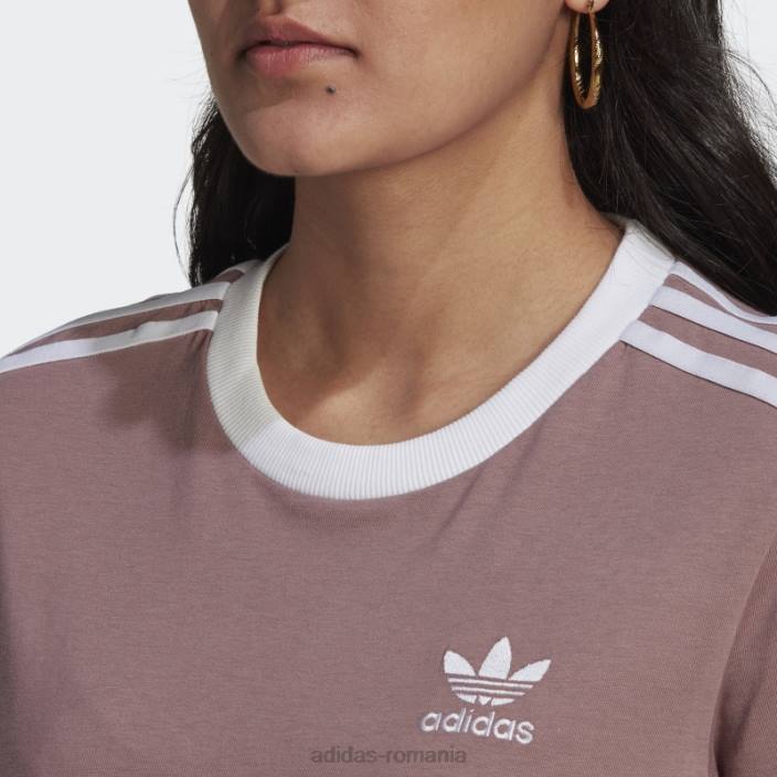 Adidas tricou adicolor classics cu 3 dungi violet femei Violet 2JBN10255