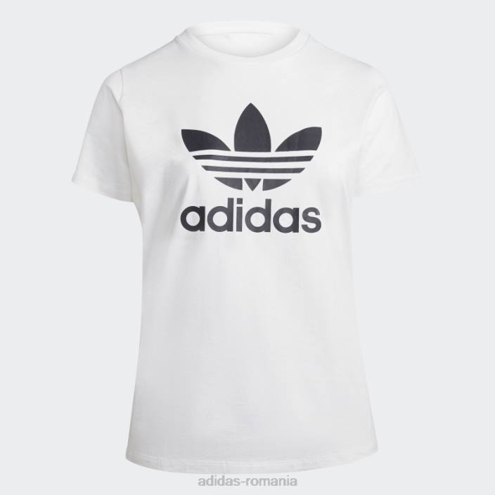 Adidas tricou adicolor classics trefoil (plus size) alb adidas femei alb 2JBN9078