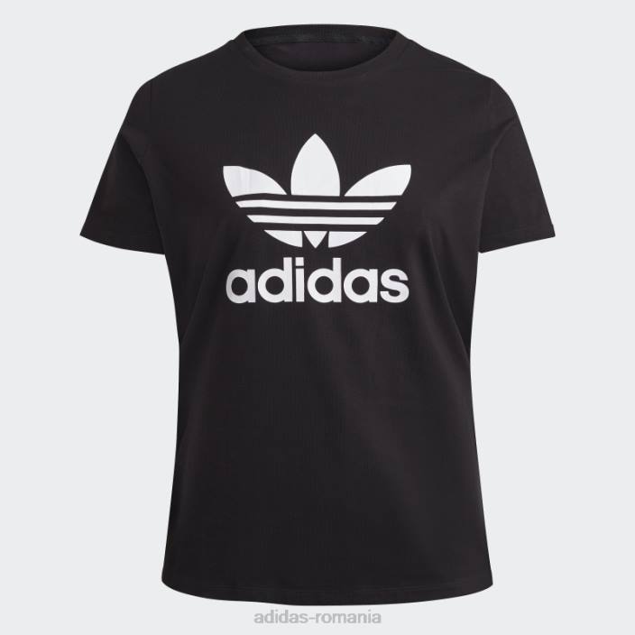 Adidas tricou adicolor classics trefoil (plus size) negru adidas femei negru 2JBN9180