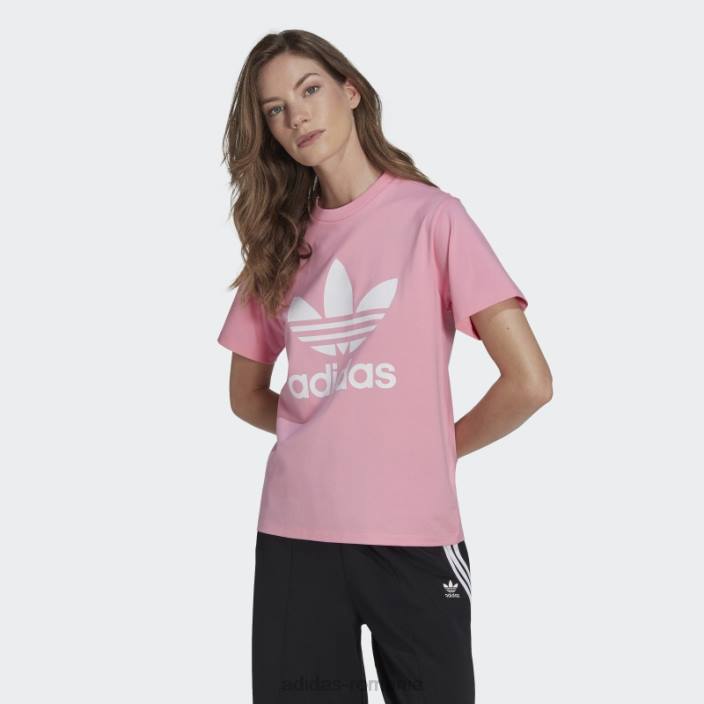 Adidas tricou adicolor classics trefoil roz femei roz 2JBN9566