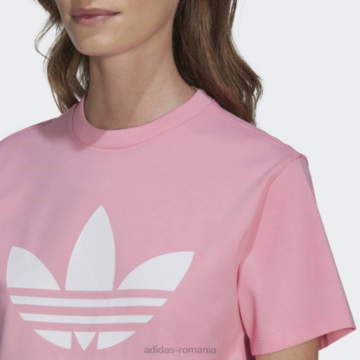 Adidas tricou adicolor classics trefoil roz femei roz 2JBN9566