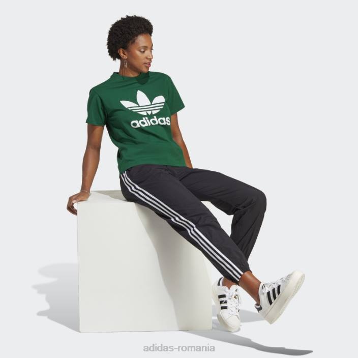 Adidas tricou adicolor classics trefoil verde închis adidas femei verde inchis 2JBN10212