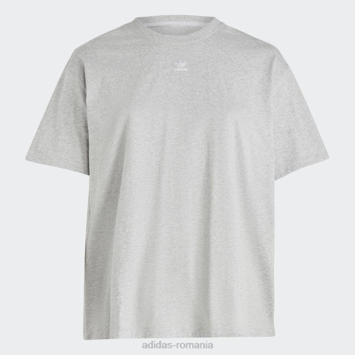 Adidas tricou adicolor essentials (marime plus) gri mediu femei gri mediu 2JBN9374