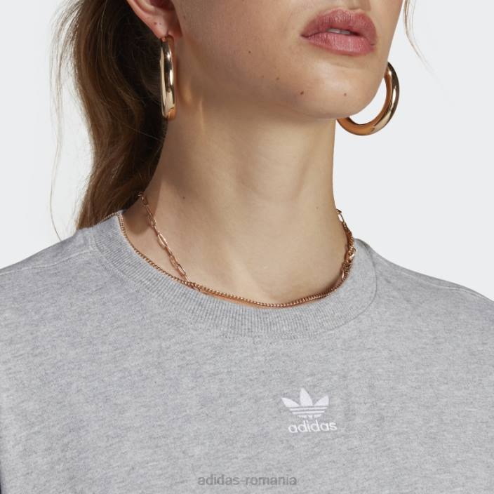 Adidas tricou adicolor medium grey essentials femei gri mediu 2JBN9139