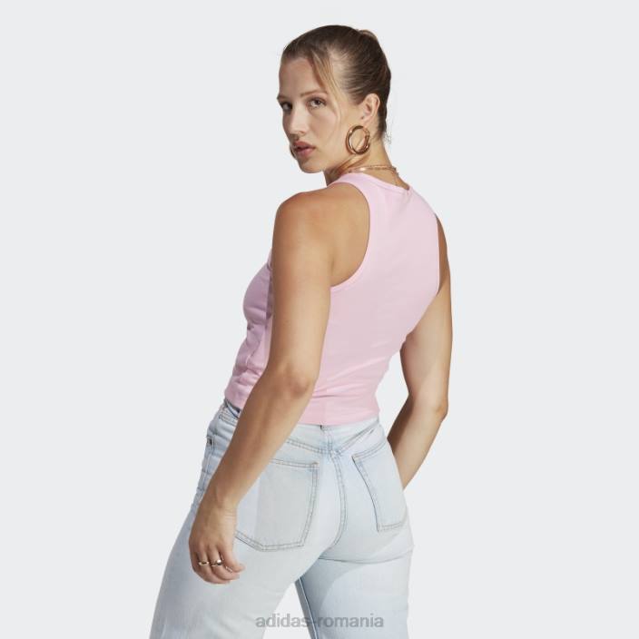 Adidas tricou adidas cu coaste adicolor essentials roz adevărat femei roz adevarat 2JBN9495